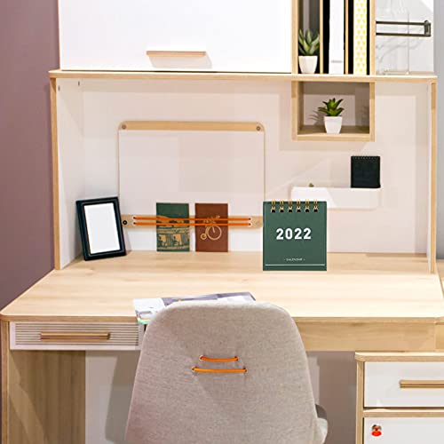 ABOOFAN 4 Stuks Mini 2022 Kalender Tafelblad Agenda Schema Desktop Planning Wekelijkse Dagelijkse Kalender Flipping Tent… - Afbeelding 4