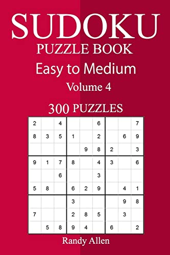 300 Easy to Medium Sudoku Puzzle Book