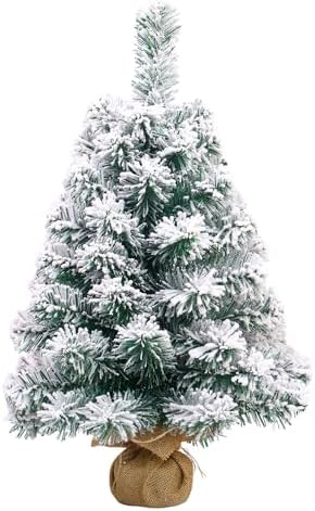 Mini árbol De Navidad, 24 Pulgadas/23.6 In, árbol De Navidad Artificial De Mesa Pequeño Con Adornos Para Decoración De Vacaciones, Hogar, Oficina