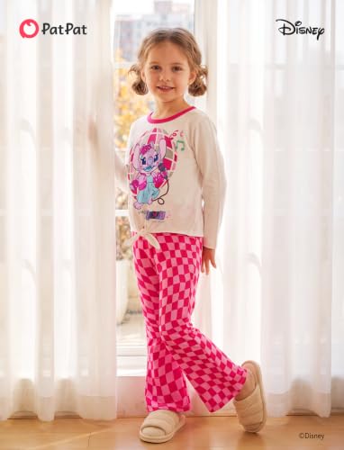 Image of Disney Girls Outfits Long Sleeve Knot Front Shirt Flare Pants 2PC Clothes