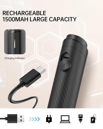 Image of CIRCLE JOY Electric Milk Frother with Variable Speed & 3 Detachable Whisk | Rechargeable Coffee Frother with Stand & Storage Box, Electric Drink Mixer Handheld Stirrer for Latte Cappuccino Matcha Milk