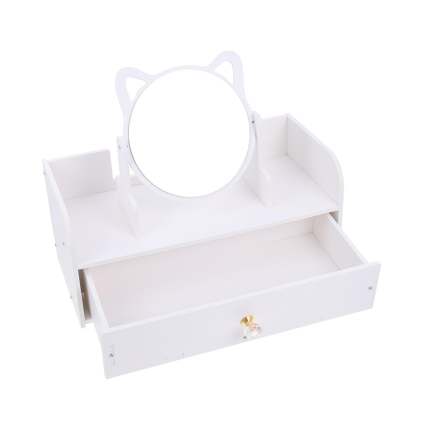 Miroir de maquillage Healvian nomade avec son étui de rangement pour femme