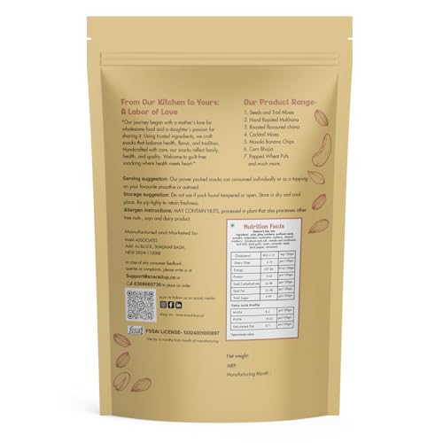 Image of SNACK IT UP Nature's Bar Mix - Hand Roasted Seeds, Dry Fruits, Berries & Roasted Poha with Spices | High-Protein Namkeen | Weight Loss Healthy Snack | 125g