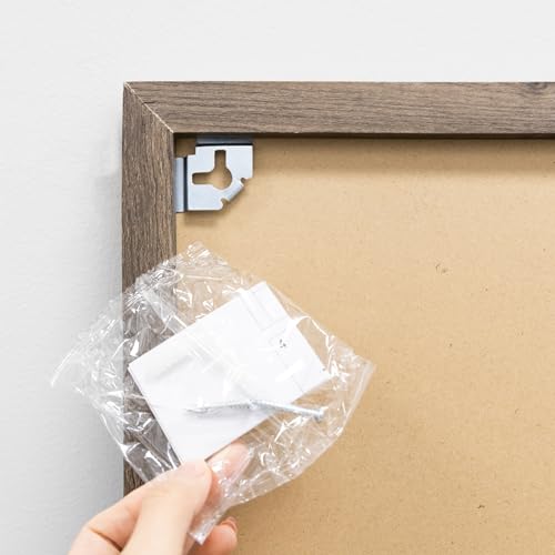 BAZIC Products Magnetic Chalkboard Rustic Wood Frame 20 x 30 Blackboard w/Chalk Marker + 2 Magnets for Restaurant Menu Office Home Wall Decor, 1-Pack