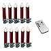 Produktbild LED Weihnachtsbaumbeleuchtung Kabellos Dimmer Timer Flacker 10er rot 30032