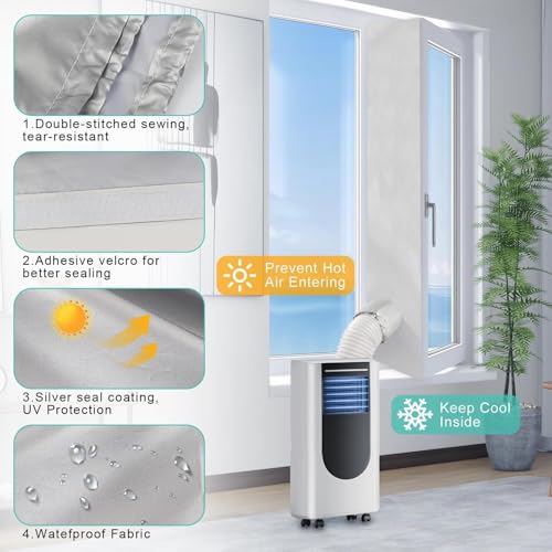 Kit de joint d'aération de fenêtre étanche pour climatiseur portable - 5