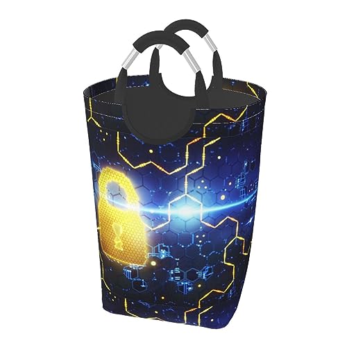 未来ハニカム構造 ット ハンドル付き 洗濯かご おもちゃ 収納オーガナイザー 折りたたみ式バケツ 洗濯箱 汚れた衣類バッグ 自宅 バスルーム 寝室 寮用