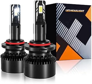 9005 HB3 LED Headlight Bulbs, 9V-32V 80W 16000Lumens 6000K Cool White 9005 HB3 LED Car Headlight Conversion Kit, High/Low Beam Lamps, IP68 Waterproof, Pack of 2 (9005/HB3)