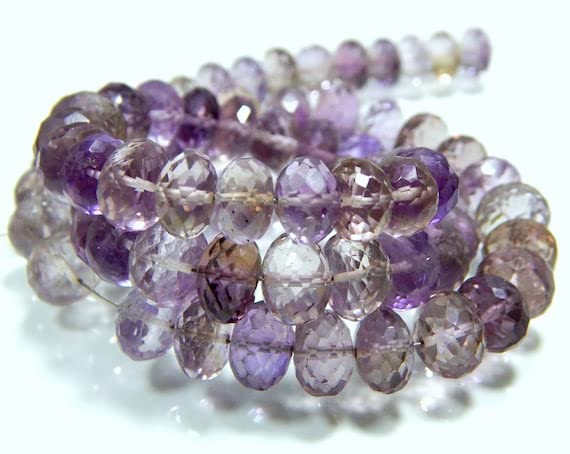 Perles améthrine facettées 8x10mm, le cadeau idéal pour créateurs
