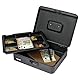 HMF 10017-02 Geldkassette abschließbar mit Zahlenschloss | 30 x 24 x 9 cm | Schwarz