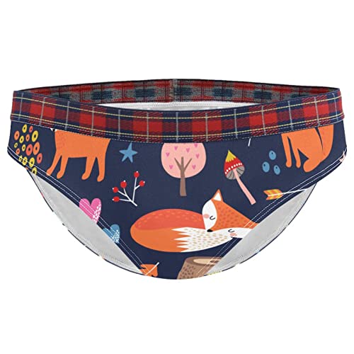 Yuzheng Damenslips Dunkler Comic-Karikatur-Fuchs Weiche Unterwäsche Bikinis Höschen Für Damen