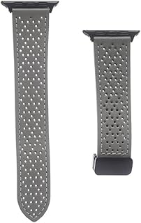 Leather Watch Strap With Buckle Size 42 To 49 - Grey Iplusstorebat1-122