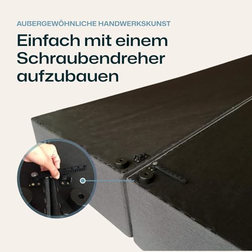 Boxspringbett 200 x 200 cm von 3F Furniture for Friends