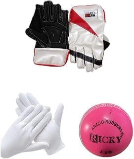 Men s Cricket Keeping Gloves with Inner Gloves & I10 Ball