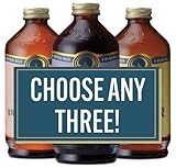 Portland Syrups - CHOOSE YOUR FLAVORS - Premium Concentrates for Cocktails, Mocktails, Soda, Tea, Coffee, Baking & More - Organic Ingredients & 40% Less Sugar - Box of 3 (12oz Bottles)