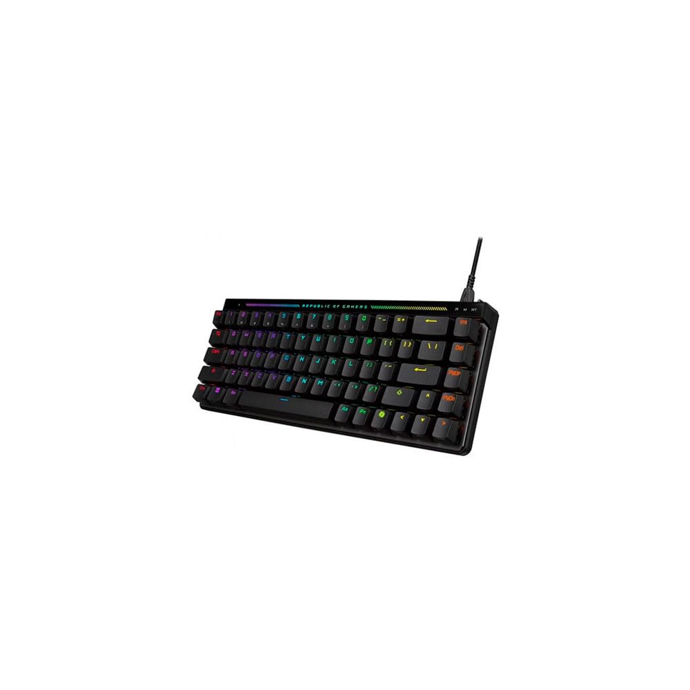 ASUS ROG Falchion Ace HFX Analogowa klawiatura do gier 65%, przełączniki magnetyczne ROG HFX, szybkie fotografowanie, panel dotykowy, 8000 Hz, pięciowarstwowa amortyzacja, obudowa, klawisze ABS