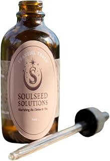 Soul Seed Solutions Tranquil Touch Massage Oil with Lavender, Chamomile, Frankincense for Sleep, Stress Relief, 4 oz