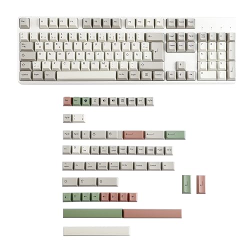 Mechkeeb 161�L�[9009 �p��/�؍���/�h�C�c�� QWERTZ ���C�A�E�g�L�[�L���b�v�APBT ���،^�L�[�L���b�v�Z�b�g ? �`�F���[�v���t�@�C���A61/68/87/98/104/108 MX���J�j�J���L�[�{�[�h(161�h�C�c��)�ɑΉ�