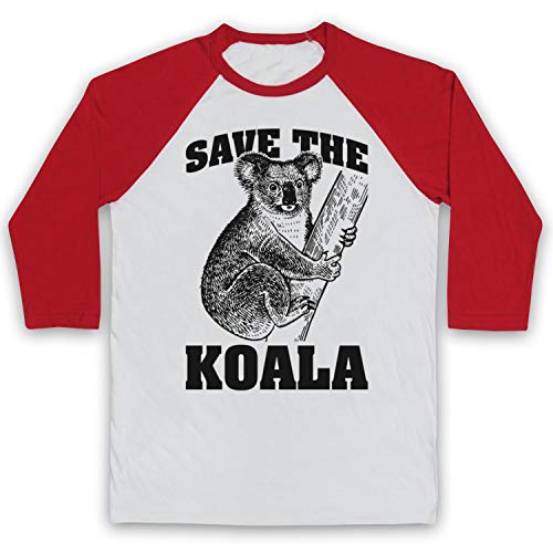 T-Shirt Save The Koala Bear Animal Rights Protest Manches 3/4