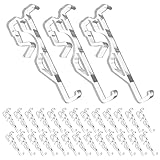 Compatibilité universelle : compatibles avec divers rails de rideaux et stores vénitiens, ces clips de fixation en plastique transparent s’intègrent parfaitement dans les chambres, les salons et les bureaux pour une installation facile. clips pour panneaux de cantonnière, pinces pour stores verticaux