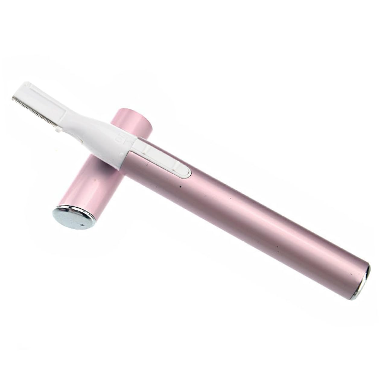 IWOWHERO Pen Shaped Eyebrow Trimmer for Precise Micro Trim Cosmetic Facial Care Rechargeable Compact Design Pink