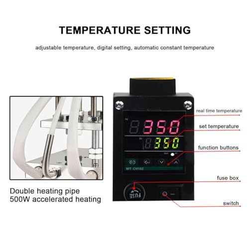 Machine d'estampage à chaud avec réglage numérique 500W