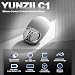 YUNZII C1 Tri-Mode Silikon-Funkmaus 4800 DPI (Grau Silber)
