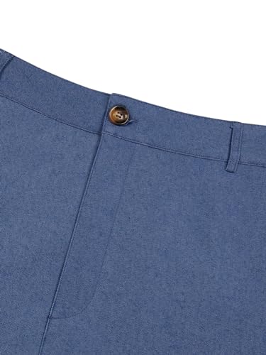 Men's Fashion Dress Pants Stretch Slim Fit Flat-Front Skinny Casual Pants Business Golf Chinos Pants2