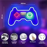 Gaming Controller Neon Sign | 16 x 10.8 Inch LED Light Sign for Wall Decor, Gaming Room, & Bedroom |...