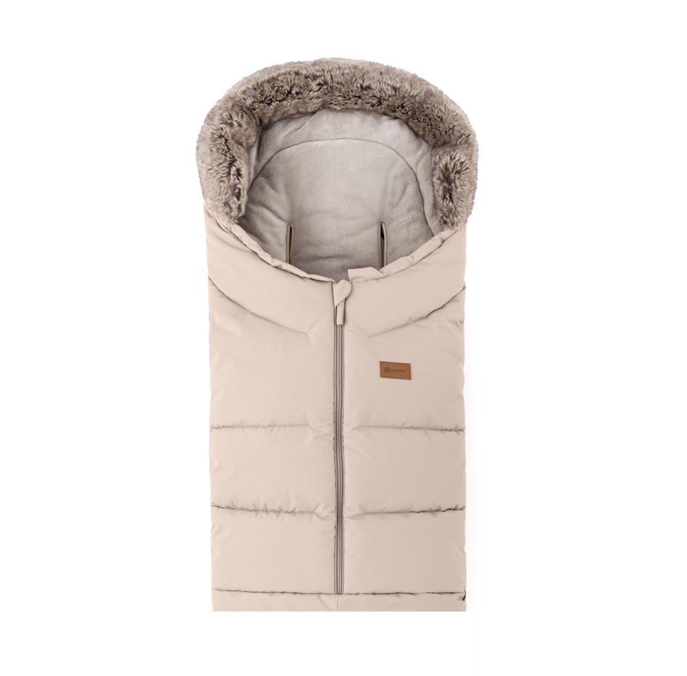 Petite&Mars Fußsack für Kinderwagen Fusak 4v1 Arctic * Winterfußsack für Kinderwagen, Buggy und Autositz * Warrm * Wasserdicht * Winddicht (Rose Petal)