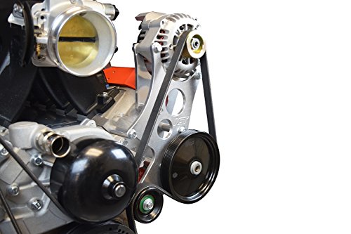 Ict Billet Ls High Mount Alternator & Power Steering Pump Bracket Accessory Kit Turbo For Ls1 Compatible With Corvette Spacing 551362-1 #TOP5