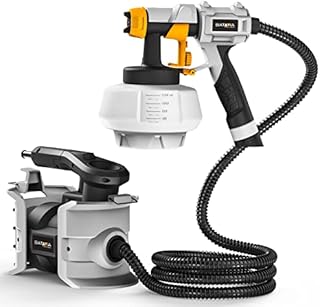 [Upgraded] 700W Electric Paint Sprayer, BATAVIA Spray Paint Gun for Thinned Latex, Split Paint Sprayer for House Painting, 6 FT Air Hose, 1200ML, 3 Nozzle, 4 Pattern, for Home Interior and Exterior