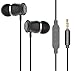 Produktbild KUYiA In Ear Kopfhörer, Geräuschdämmende Stereo Klang Headset, Eingebaut Hohe Qualität Mikrofon Komfortablen Tief Bass Musik Ohrstöpseln Kompatibel mit iPhone iPad iPod Samsung MP3 Players  Grau