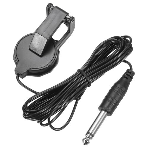 MECCANIXITY Clip-On Guitar Pickup with 1/4 Inch Plug Instrument Guitar Microphone for Acoustic Guitar Ukulele Violin
