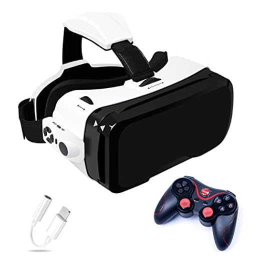 VR-glasögon, Virtual Reality Headset, VR-headset stöder Android och IOS, Bluetooth-anslutning för iPhone 13 Pro Max/13 Pro/13/12/11, för Samsung Galaxy S21, Huawei, Xiaomi (färg: G, storlek: Ios)