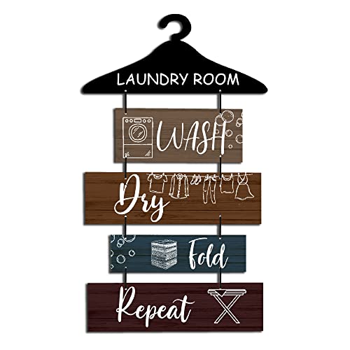 Expleasia, Exuberant & Luxury Decor Decorative Wall Hanging Wooden Art Decoration Item For Home|Gift Items (Laundry Room Hanger),25.98 Inch