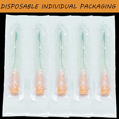 100 Pack 25Ga 1 Inch Stainless Steel Dispensing Lab Tools Accessories For Scientific Labs, Measuring And Refilling, Individually Wrapped #TOP2