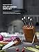 Kitchen Knife Set, 6-Piece Small Knife Set with Wooden Block, Super Sharp, High Carbon Stainless Steel Cutlery Knife Block Set