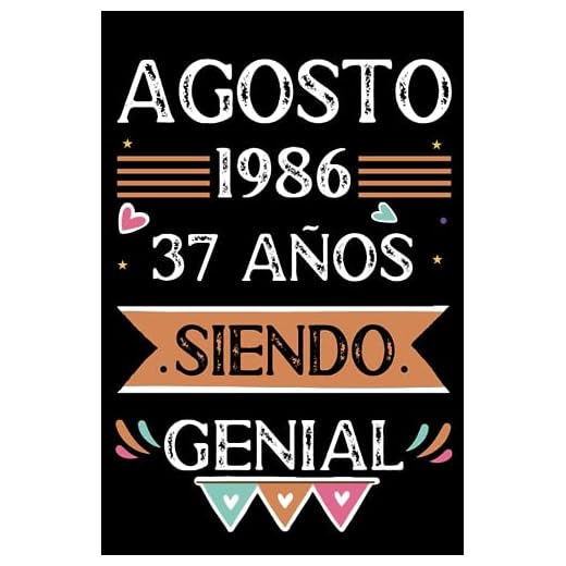 CUADERNO, Agosto 1986, 37 Años Siendo Genial: Libro de visitas, cuaderno, 110 páginas de felicitaciones, idea de regalo, regalo Para la esposa, novia, mujer, La madre