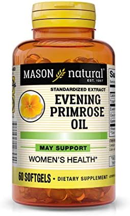 Mason Vitamins Evening Primrose Oil Woman's Health Softgels, 60 Count (1284-60)