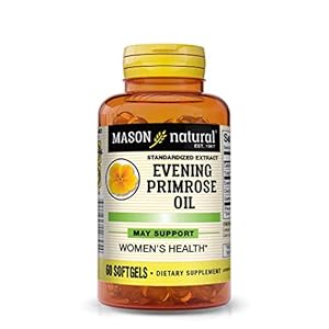 Mason Vitamins Evening Primrose Oil Woman’s Health Softgels, 60 Count (1284-60)