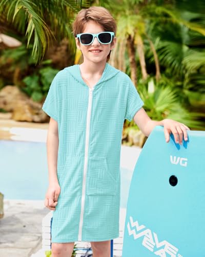 Image of BesserBay Boys Girls Swim Cover Up Terry Cloth Swimwear