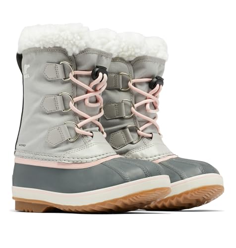 SOREL Children's Yoot Pac Nylon Waterproof Boot - Dove, Gum 2 - 7 by Sorel - Image 2