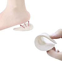 Vista 4 de EXCEART 2 pares de almohadillas de talón elegantes de albaricoque plantillas de zapatos para la alineación de pies, cómodas medias almohadillas