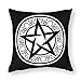 1 funda de cojín decorativa de pentagrama, 18 x 18 pulgadas, fundas de almohada cuadradas de poliéster suave para sala de estar, sofá, cama, fundas de almohada