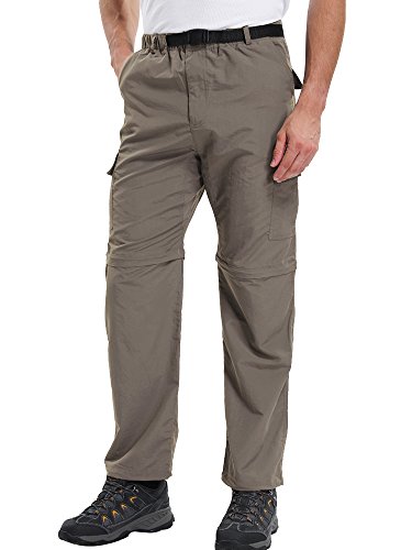 Mens Hiking Pants Adventure Quick Dry Convertible Lightweight Zip Off Fishing Mountain Hunting Trousers #ZB02