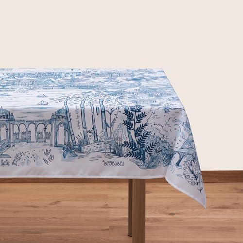 Nappe Apkhazeti multicolore 55x55 tissu polyester infroissable table basse - 2