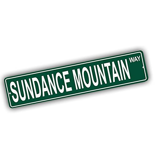 Brotherhood Aluminum Street Sign for Sundance Mountain - Wyoming Wall Decor