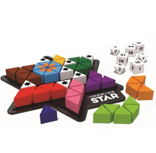 The Happy Puzzle Company - The Genius Star - Educational Brainstorming - Strategy Game and Skill Building - 8 Years + - 1 or 2 Players - Multilingual - SGHP 002