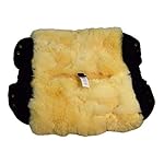Naturasan Lammfell Handwärmer, warmer Kinderwagen Handmuff mit Lammfell Innenfutter, Muff, Kiwa, Buggy, Jogger, Radanhänger, HW-02 (Schwarz)